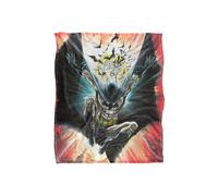 Warner Bros. Leaping Batman Silky Touch Super Soft Throw Blanket 152 X 127 cm in White Warner Bros. White 152 X 127 cm