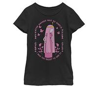 WARNER BROS Little, Big Adventure Time Princess Bubblegum Too Smart Girls Short Sleeve Tee Shirt, Black, S