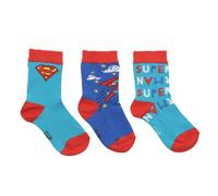 Warner Bros Little Heroes 3pk Superman Socks - 3-12 Months