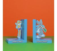 Warner Bros Looney Tunes Bugs Bunny & Lola Wooden Book Ends Warner Bros Multicolor