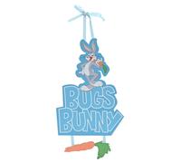 Warner Bros Looney Tunes Bugs Bunny MDF Plaque With Hanging Carrot - 15cm Warner Bros Multicolor