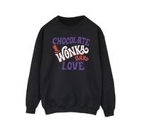 Warner Bros Men's Chocolate Bar Love Sweatshirt in Black | Size: 5XL Warner Bros Black 5XL