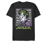 WARNER BROS Men's Joker T-Shirt, Black, 4XL Plus Tall