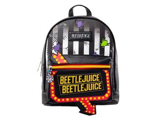 Warner Bros Men's Stripe Backpack in Black Warner Bros Black
