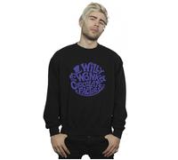 Warner Bros Men's Typed Logo Sweatshirt in Black | Size: Large Warner Bros Black L