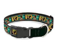 Warner Bros. Pet Collar, Dog Collar Plastic Buckle, Gremlins Gizmo Film Strip Pose Blocks, 9.5 to 13 Inches 1.0 Inch Wide