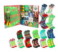 WARNER BROS PICTURES Buddy the Elf Sock Set - Bundle of One Size 15 Pack of Crew and Low Cut Socks Plus Bookmark | Elf Movie Merchandise for Women