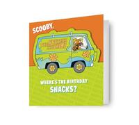 WARNER BROS - SCOOBY DOO BIRTHDAY CARD 'WHERE'S THE BIRTHDAY SNACKS?'
