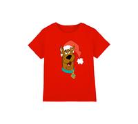 Warner Bros. Scooby Doo Santa Hat Kids T-Shirt, Red | Size: 5-6 Years Warner Bros. Red 5-6 Years