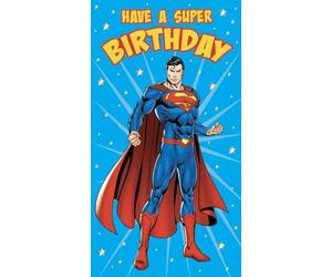 WARNER BROS - SUPERMAN BIRTHDAY CARD SUPERHERO HAPPY BIRTHDAY CARD