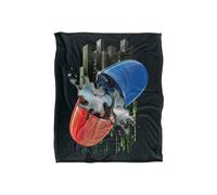 Warner Bros. The Matrix Pill Silky Touch Super Soft Throw Blanket 152 X 127 cm in White Warner Bros. White 152 X 127 cm