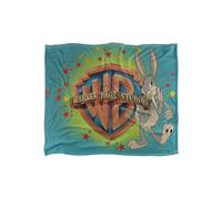 Warner Bros. WB Shield Bugs Bunny Color Silky Touch Super Soft Throw Blanket 152 X 127 cm in White Warner Bros. White 152 X 127 cm