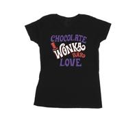 Warner Bros Women's Chocolate Bar Love Cotton T-Shirt in Black | Size: Medium Warner Bros Black M