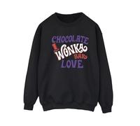 Warner Bros Women's Chocolate Bar Love Sweatshirt in Black | Size: 4XL Warner Bros Black 4XL