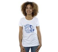 Warner Bros Women's Logo Cotton Boyfriend T-Shirt in White | Size: 3XL Warner Bros White 3XL