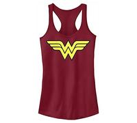 Warner Bros. Women's Wonder Emblem T-Shirt, Scarlet, M