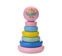 Warner Bros Wonder Woman Wooden Stacking Toy - Multicolour
