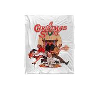 Warner Brothers A Christmas Story Silky Touch Super Soft Throw Blanket 152x127cm in White | Size: 152x127 cm Warner Brothers White 152x127 cm