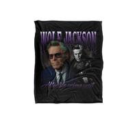 Warner Brothers Beetlejuice 2 50x60 Wolf Silky Touch Super Soft Throw Blanket in White Warner Brothers White