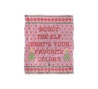 Warner Brothers Elf Blanket, 152x127 cm What's Your Favorite Color Soft Throw Blanket Warner Brothers Multicolor 152x127 cm