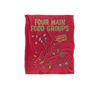 Warner Brothers Elf Four Food Groups 152x127 cm Silky Touch Super Soft Throw Blanket in White Warner Brothers White 152x127 cm