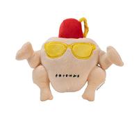 Warner Brothers for Pets Friends TV Show Turkey Head Plush Dog Toy | Soft Cute Squeaky Toy for All Dogs | Stuffed Animal Dog Toys with Squeaker, Friends Thanksgiving Episode, Beige