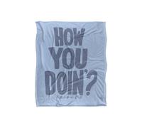 Warner Brothers Friends Joey Tribbiani Classic Silky Touch Super Soft Throw Blanket in White Warner Brothers White