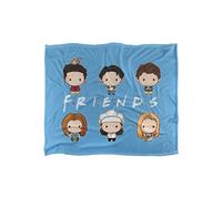 Warner Brothers Friends Silky Touch Super Soft Throw Blanket 152x127cm in White | Size: 152x127 cm Warner Brothers White 152x127 cm