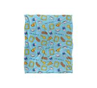 Warner Brothers Friends Silky Touch Super Soft Throw Blanket 152x127cm in White | Size: 152x127 cm Warner Brothers White 152x127 cm