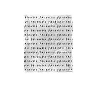 Warner Brothers Friends Silky Touch Super Soft Throw Blanket 152x127cm in White | Size: 152x127 cm Warner Brothers White 152x127 cm
