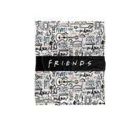 Warner Brothers Friends Silky Touch Super Soft Throw Blanket 152x127cm in White | Size: 152x127 cm Warner Brothers White 152x127 cm