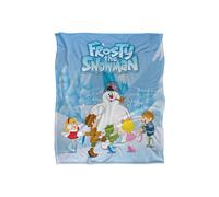 Warner Brothers Frosty The Snowman Silky Touch Super Soft Throw Blanket 152x127cm in White | Size: 152x127 cm Warner Brothers White 152x127 cm