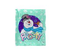 Warner Brothers Frosty The Snowman Silky Touch Super Soft Throw Blanket 152x127cm in White | Size: 152x127 cm Warner Brothers White 152x127 cm