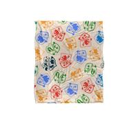 Warner Brothers Harry Potter Scatter Pattern Blanket 152 x 127 cm in White Warner Brothers White 152 x 127 cm