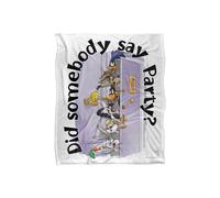 Warner Brothers Looney Tunes Friends Party Silky Touch Super Soft Throw Blanket in White Warner Brothers White