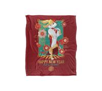 Warner Brothers Looney Tunes Lola Bunny Silky Touch Super Soft Throw Blanket in White Warner Brothers White