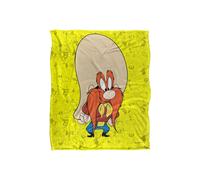 Warner Brothers Looney Tunes Officially Licensed Silky Touch Super Soft Throw Blanket 152 x 127 cm in White Warner Brothers White 152 x 127 cm