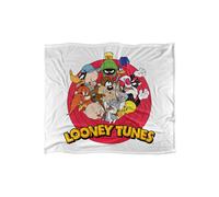 Warner Brothers Looney Tunes Officially Licensed Silky Touch Super Soft Throw Blanket 152 x 127 cm in White Warner Brothers White 152 x 127 cm