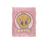 Warner Brothers Looney Tunes Officially Licensed Silky Touch Super Soft Throw Blanket 152 x 127 cm in White Warner Brothers White 152 x 127 cm