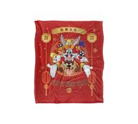Warner Brothers Looney Tunes Year of The Rabbit Silky Touch Super Soft Throw Blanket in White Warner Brothers White