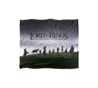 Warner Brothers Lord Of The Rings Officially Licensed Silky Touch Super Soft Throw Blanket 152 x 127 cm in White Warner Brothers White 152 x 127 cm