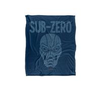 Warner Brothers Mortal Kombat 152x127cm Sub-Zero Silky Touch Super Soft Throw Blanket in White | Size: 152x127 cm Warner Brothers White 152x127 cm