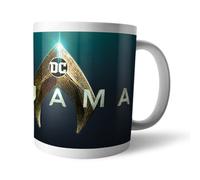 Warner Brothers Official Aquaman Movie Aquaman Title Logo Mug 100% Ceramic, Dishwasher Safe