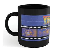 Warner Brothers Official Back To The Future Film Reel Mug - Black 100% Ceramic, Dishwasher Safe