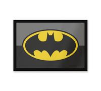 Warner Brothers Official Batman Core Batman Logo Entrance Mat 40Cm X 60Cm Dimension, Durable, Indoor Only