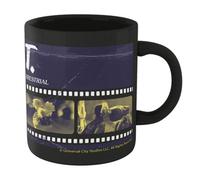 Warner Brothers Official E.t. The Extra-Terrestrial Film Reel Mug - Black 100% Ceramic, Dishwasher Safe