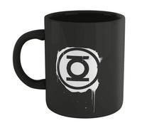 Warner Brothers Official Green Lantern Core Graffiti Mug - Black 100% Ceramic, Dishwasher Safe