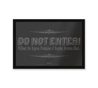 Warner Brothers Official Harry Potter Regulus Black Do Not Enter Entrance Mat 40Cm X 60Cm Dimension, Durable, Indoor Only