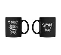 Warner Brothers Official Jurassic Park Deathmetal-Mug - Black 100% Ceramic, Dishwasher Safe