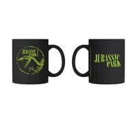Warner Brothers Official Jurassic Park Punk-Mug - Black 100% Ceramic, Dishwasher Safe